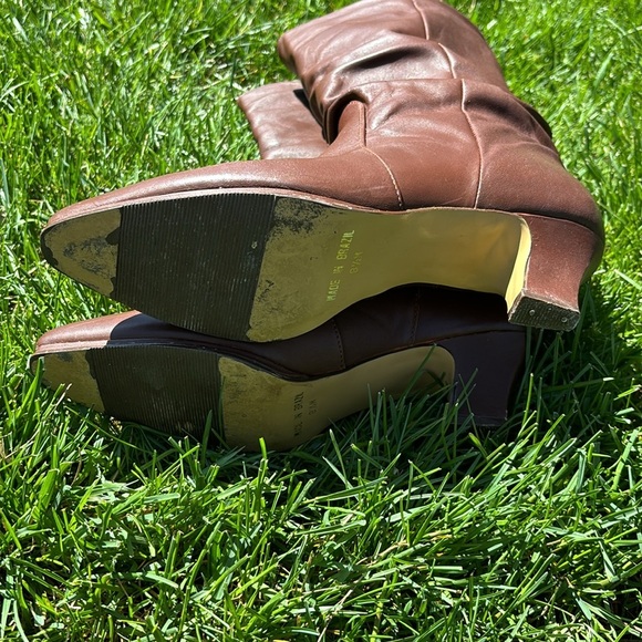 Basswood | Vintage Leather mahogany Slouch boot - Picture 6 of 6